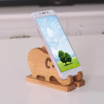 Бамбуковый Слон, противоскользящий держатель для мобильного телефона, кронштейн для настольного декора, Подарочный держатель для планшета Samsung Xiaomi Huawei, планшеты