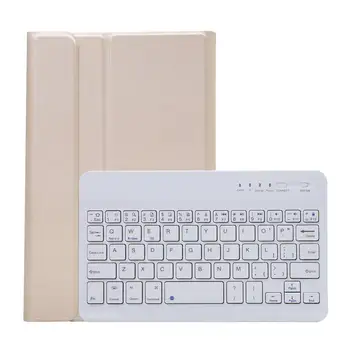 Чехол из искусственной кожи + клавиатура для Tab A7 Lite 8,7 дюймов T220/T225, откидная подставка с беспроводной клавиатурой (B)