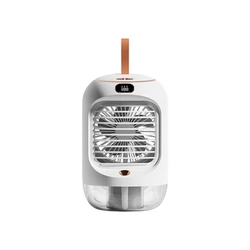 Электрический Вентилятор Перезаряжаемый Портативный Настольный Бесшумный USB-Охлаждающий Мини-Портативный вентилятор Кондиционеры Для дома Увлажнитель Воздуха, белый